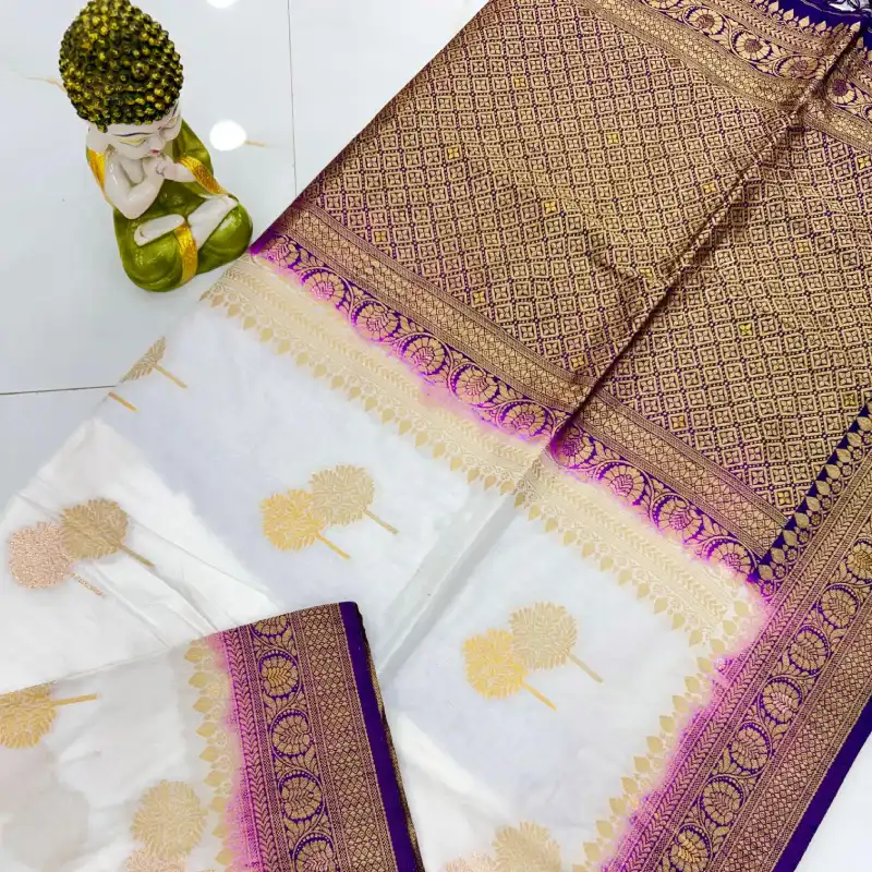 Katan sharee with menakari work