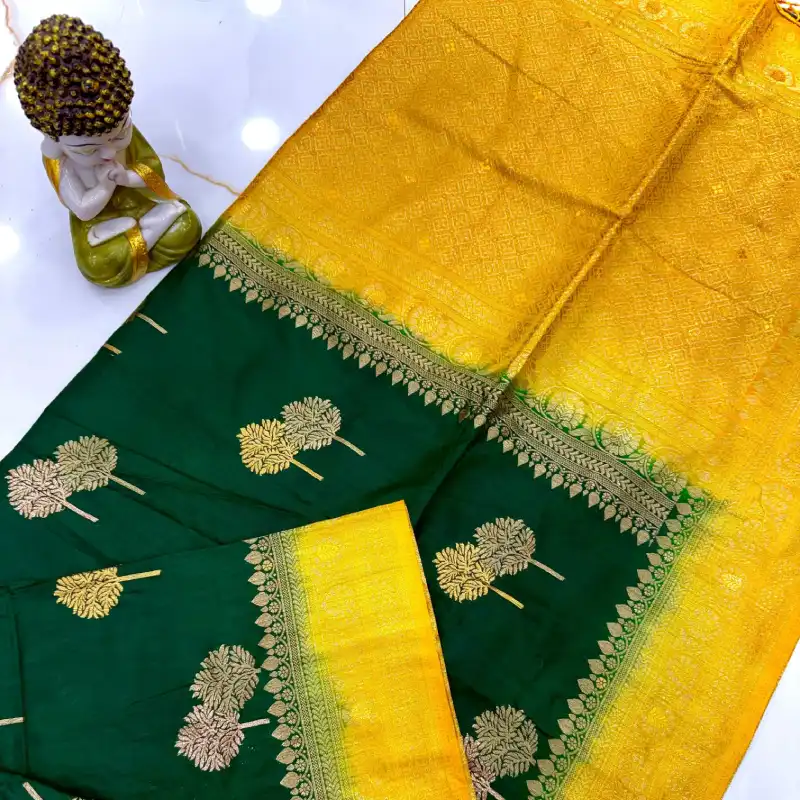 Katan sharee with menakari work