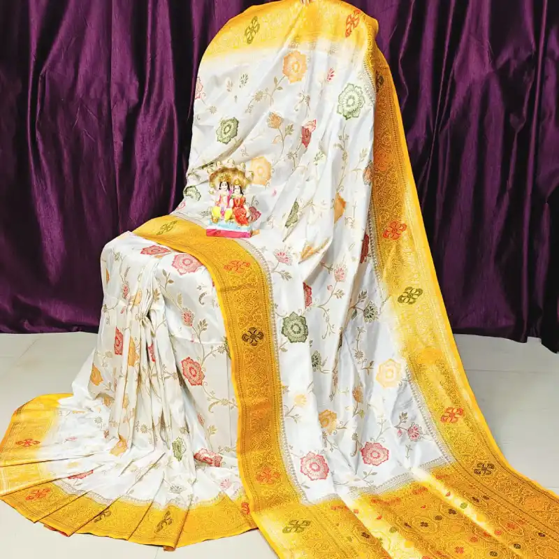Katan sharee with menakari work