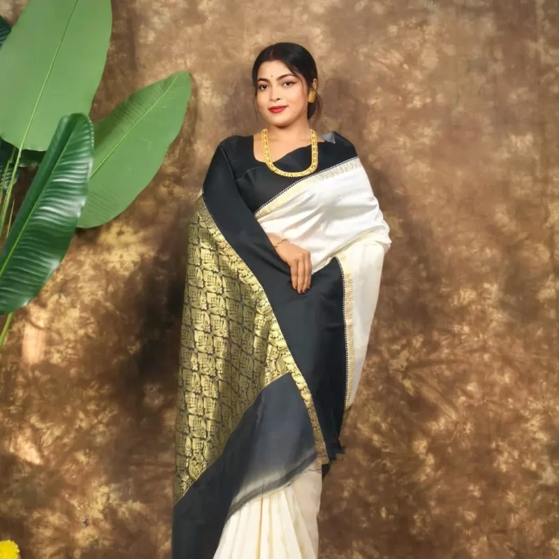 Silk katan sharee
